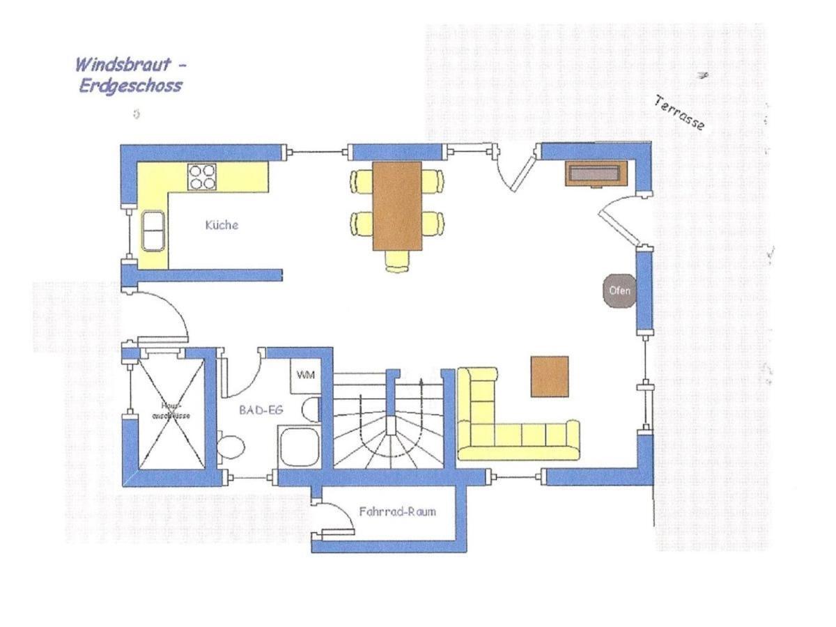 Villa Reetdachhaus Windsbraut à Breege Extérieur photo